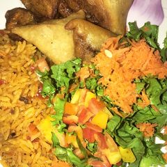A picture of Jollof rice.