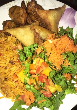 A picture of Jollof rice.