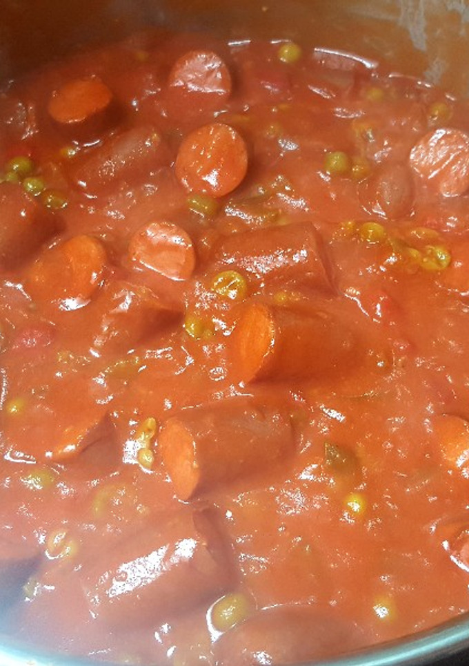 Una foto de Salchichas en Salsa