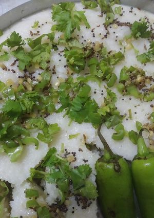 A picture of Steam rava dhokla.