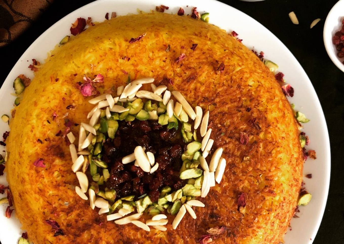 Tahchin (Persian Saffron Rice Cake)