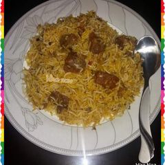 A picture of Beef Biryani.