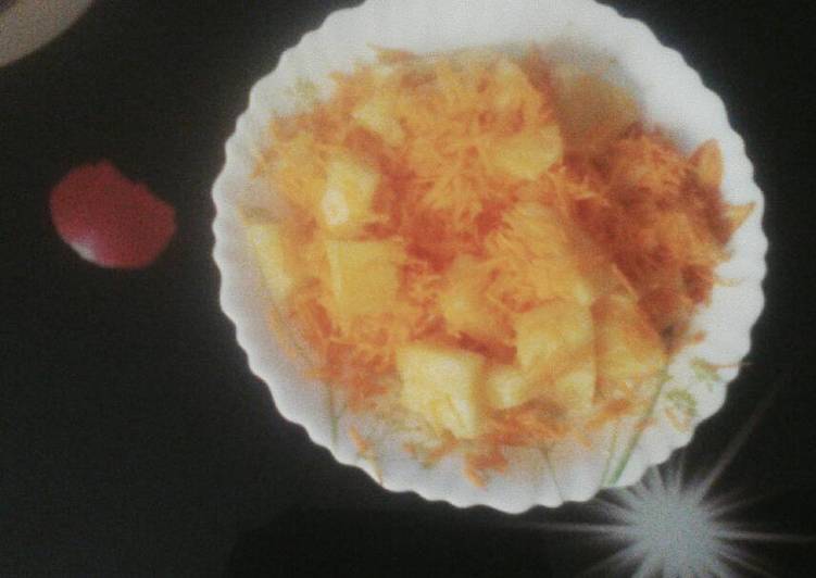 Step-by-Step Guide to Make Speedy Pineapple and carrots salad