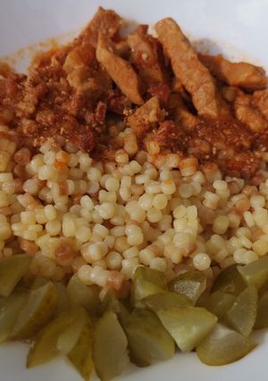 Bográcsban készült borsos tokány recept fotója