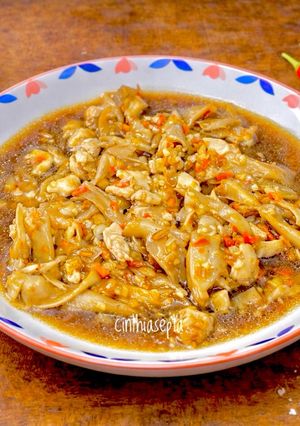 Foto resep Oseng Jamur Tiram dan Ayam