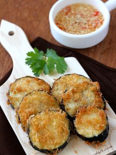 Hình của món Cà tím tẩm bột chiên giòn .