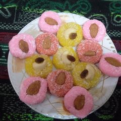 A picture of Coconut mithai.