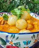 Cà ri gà nấu trái vải