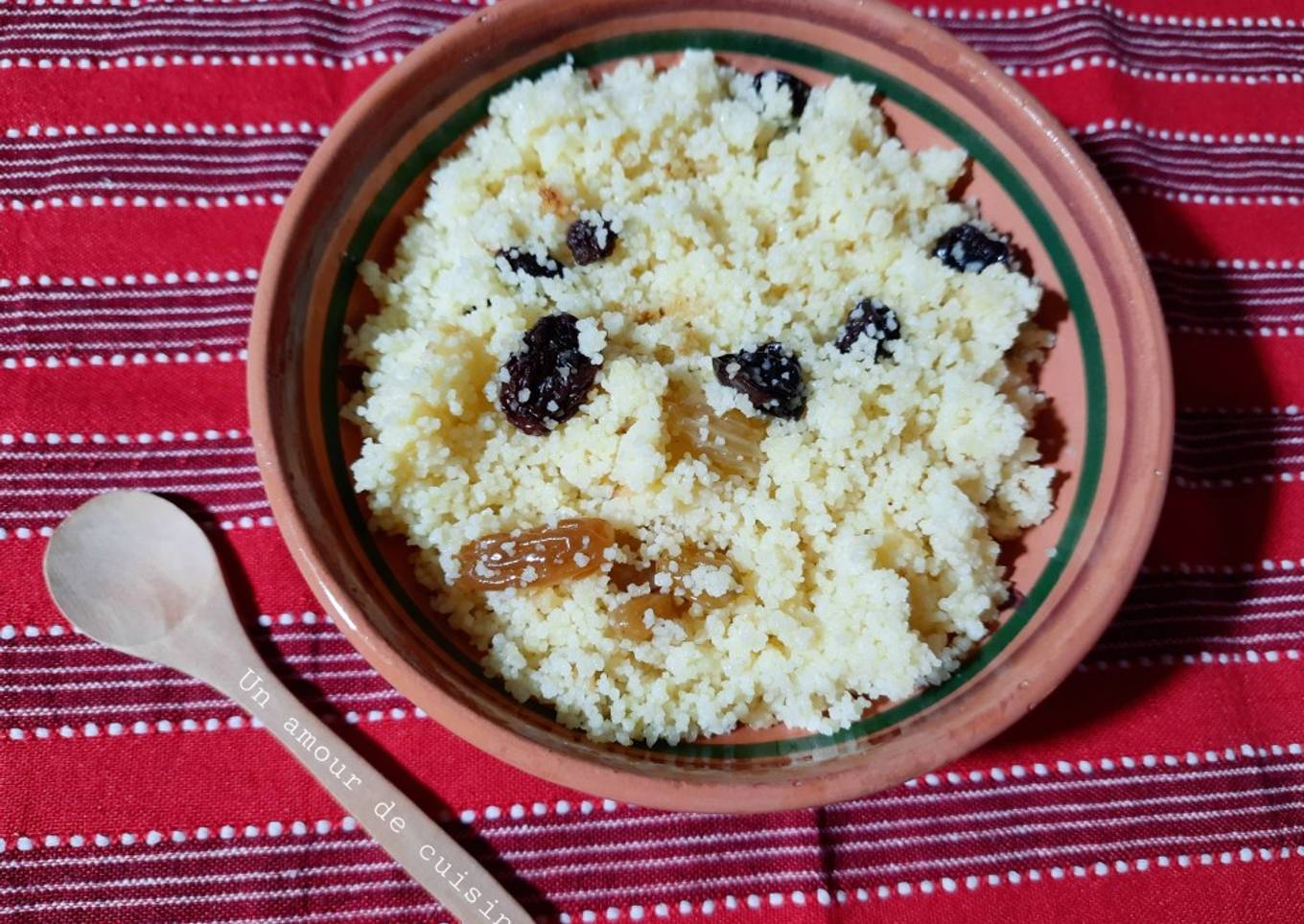 Couscous aux 2 raisins secs 🥣