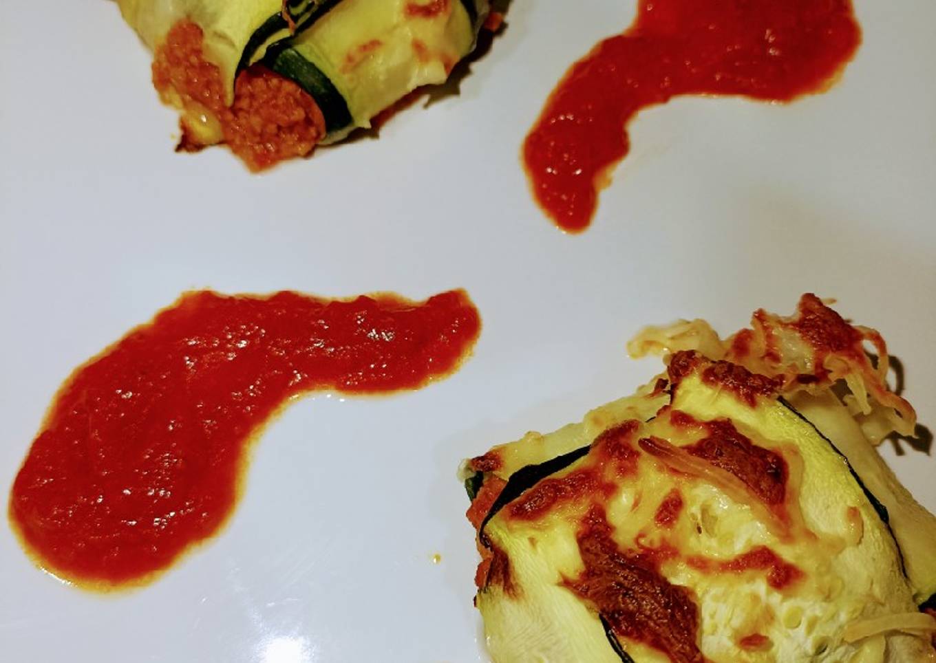 Raviolis de calabacín y carne picada en Thermomix