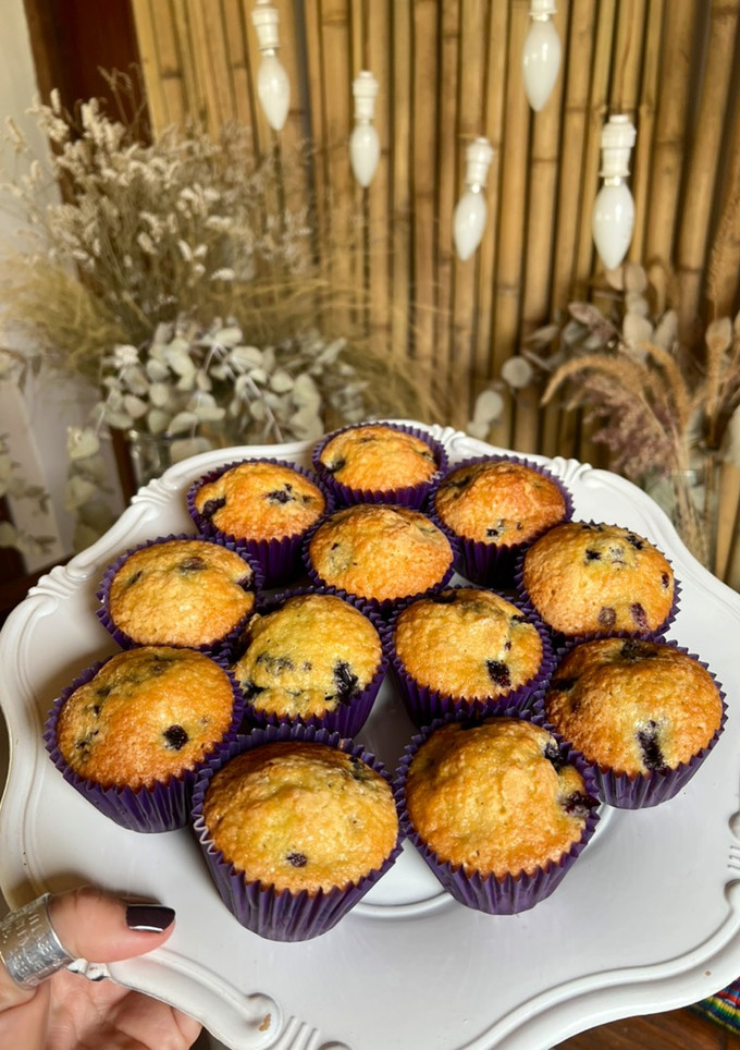 Una foto de Muffins de arándanos 🫐