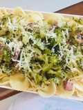 FIDEOS 🎀MOÑOS🎀 CON BROCOLI 🥦AJO🧄Y PANCETA AHUMADA🥓