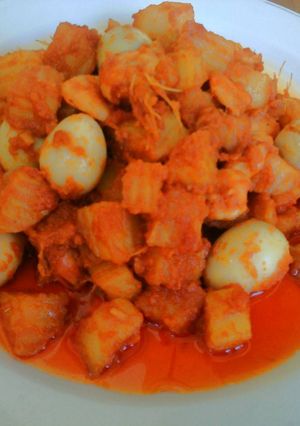 Foto resep Sambal goreng kentang plus udang n telur puyuh