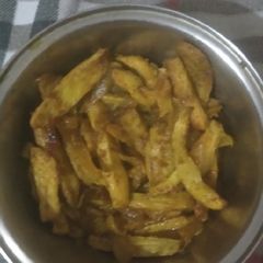 A picture of Crispy masala arbi.