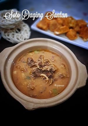 Foto resep Soto daging santan