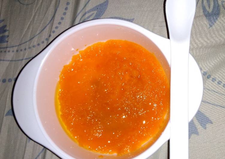 Resep Puree Wortel +EVOO - MPASI Anti Gagal