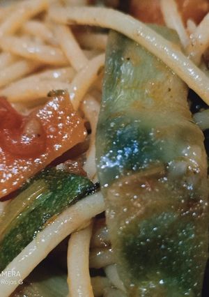 Una foto de Spaghetti con verduras