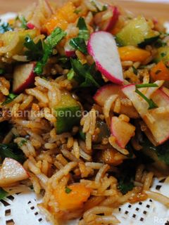 عکسی از دستور سالاد برنج