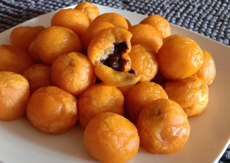 Cara termudah untuk Membuat SempurnaBola ubi coklat🤗