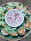 Vietnamese Spring Rolls With Sesame Plum Sauce ala Shebb's Kitchen