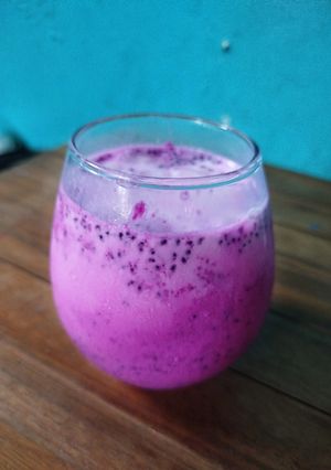 Foto resep Es buah naga kocok