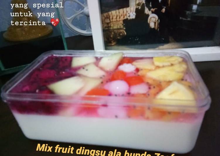 Mix fruit dingsu