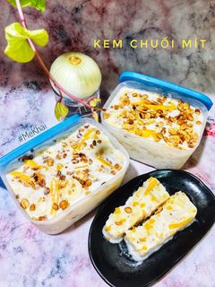 Hình của món Kem chuối mít.