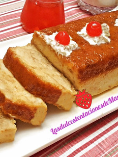 Una foto de Pudín de pan y leche condensada