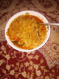 A picture of Spaghetti Soup.