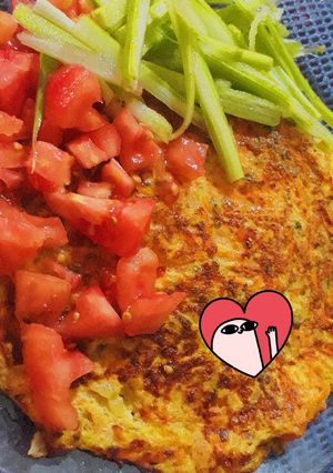 Una foto de Tortilla de zanahoria