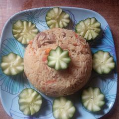 A picture of Jallof Rice.