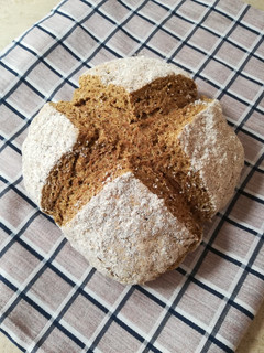 Una foto de Pan de soda integral