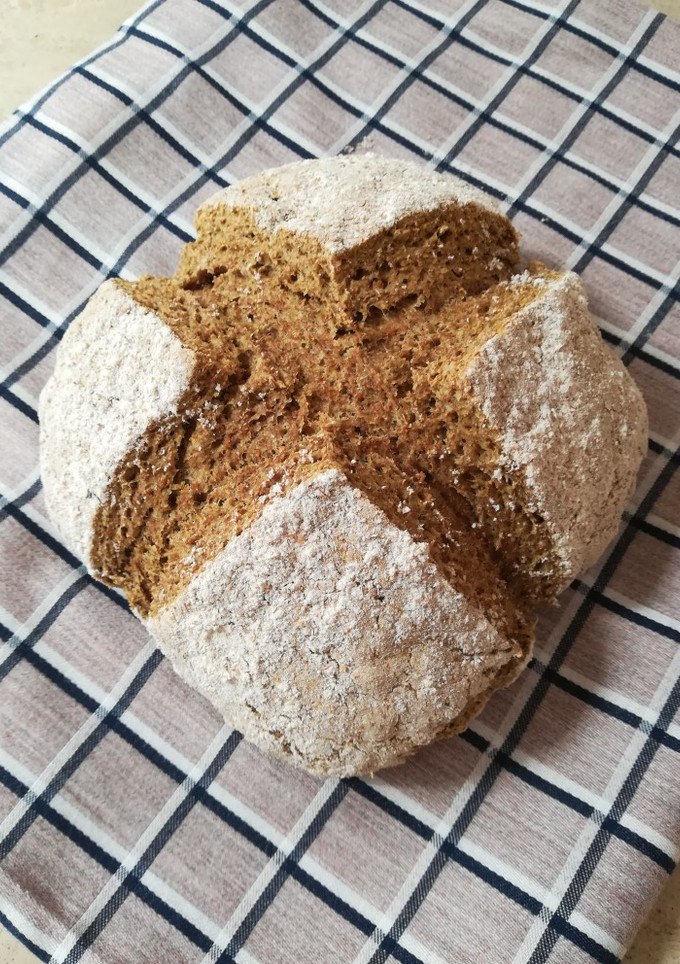 Una foto de Pan de soda integral