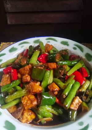 Foto resep Oseng Tempe Lombok Ijo