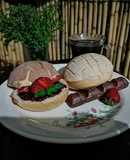 Conchas de chocolate y vainilla