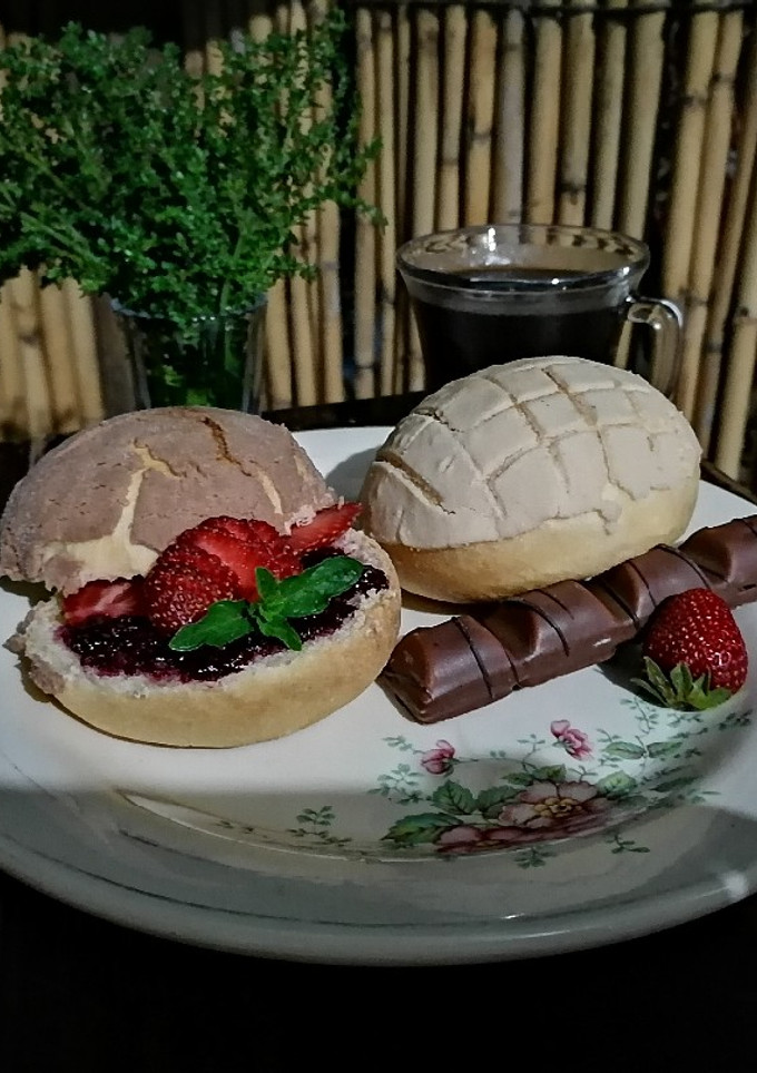 Una foto de Conchas de chocolate y vainilla