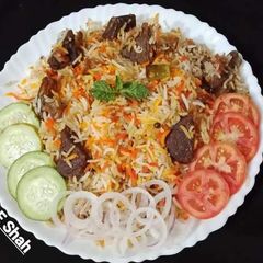 A picture of Beef Biryani.