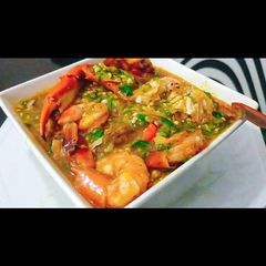 A picture of Seafood Okro.