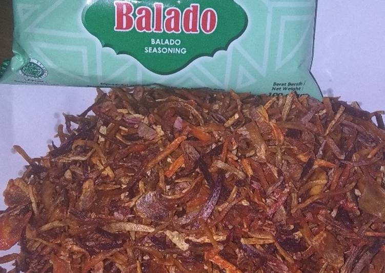 Ubi kriuk balado