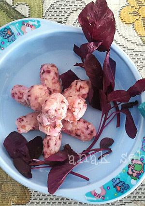 Foto resep Nasi Kukus Merah Sehat | MPASI | bekal anak