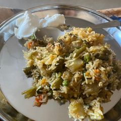 A picture of Methi pulav.