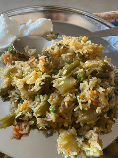 A picture of Methi pulav.
