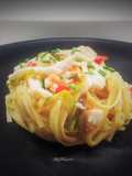 Tagliolini con i cipollotti a mare