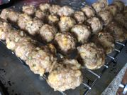 A picture of ground turkey meatballs