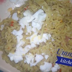 A picture of Noodles nd Egg.