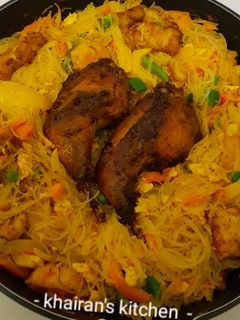 Stir fry fish Vermicelli Noddles ainihin hoton girkin
