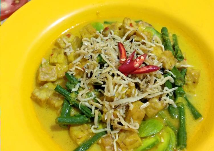 Tempe Bumbu Kuning Tabur Teri