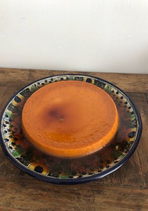 Una foto de Flan