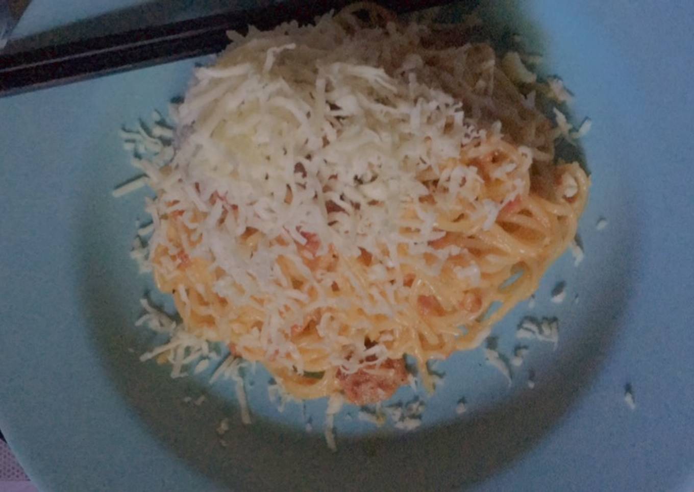 Spaghetti Aglio Olio Beef Cheese