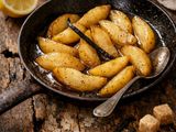Pere in padella al limone e vaniglia